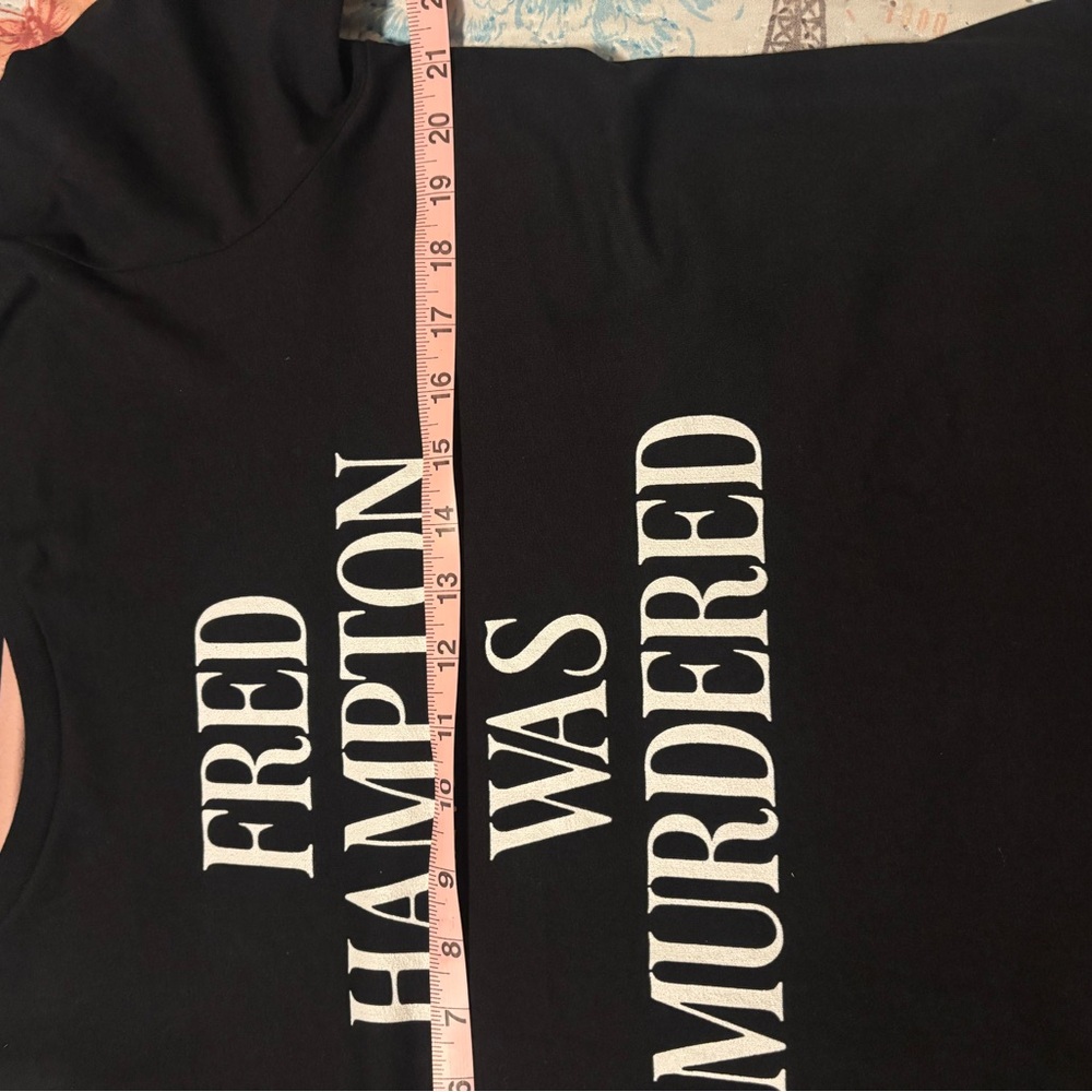 Bella Canvas Black Tee with White Text - Picture 6 of 6